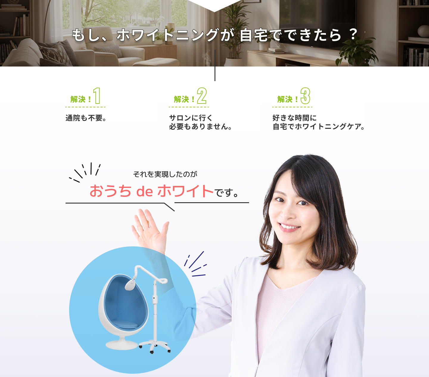 もし、ホワイトニングが自宅でできたら？